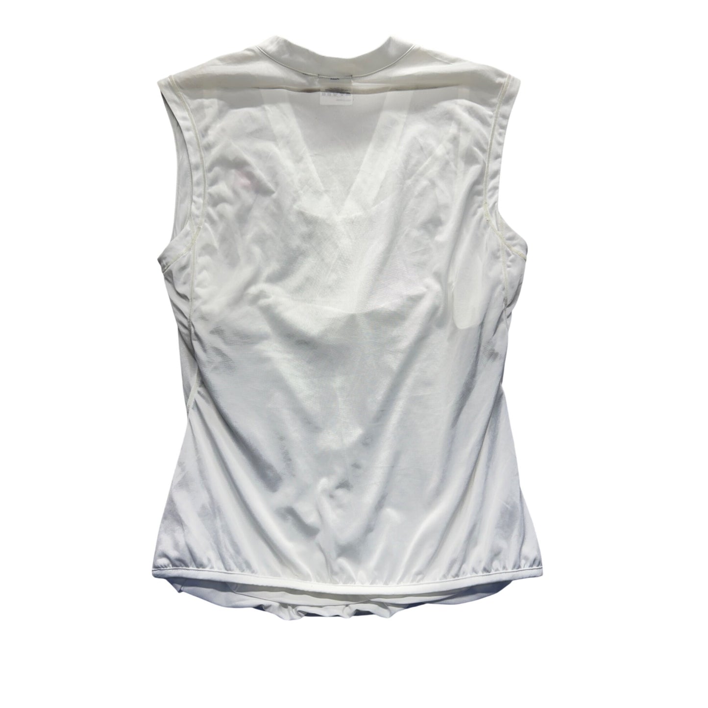 Adidas Clima365  Sleeveless White L Sportswear Shirt Embroidery #9585