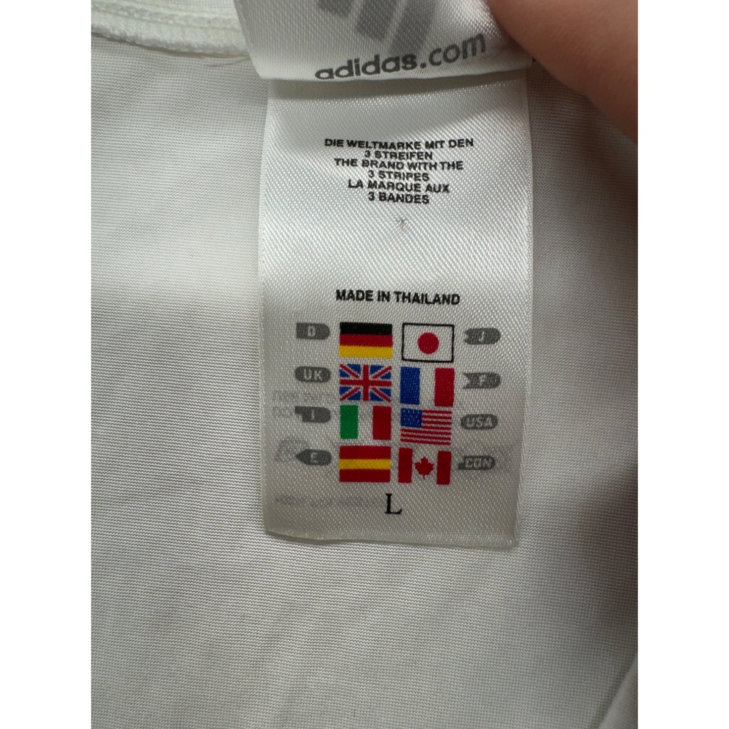 Adidas Clima365  Sleeveless White L Sportswear Shirt Embroidery #9585