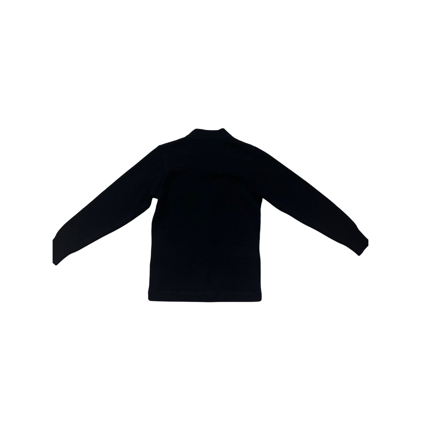 Black Button-Up V-Neck Cardigan Sweater Small #8441