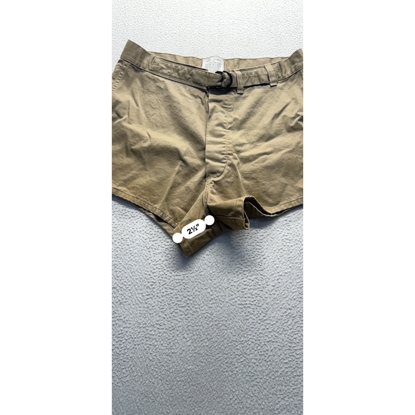 Vintage Excel Manufacturing 100% Cotton Tan Swim Trunks 34 #9052