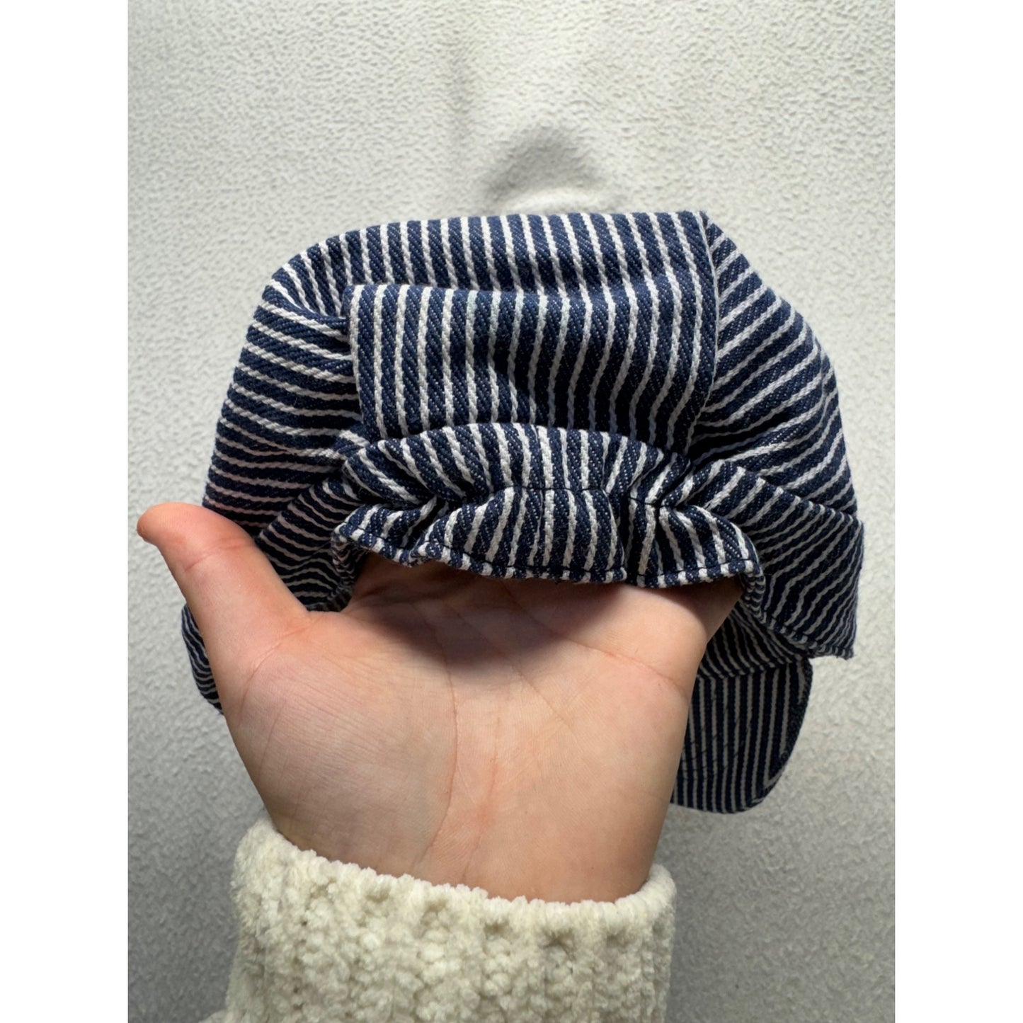 Choo Choo Bobs Striped Train Engineer Cap Adult Size #9842