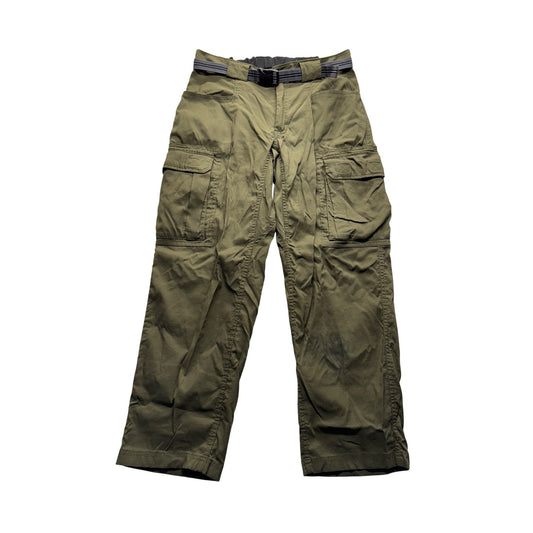 Duluth Trading Co. Cargo Pants M Green Nylon Spandex #9091