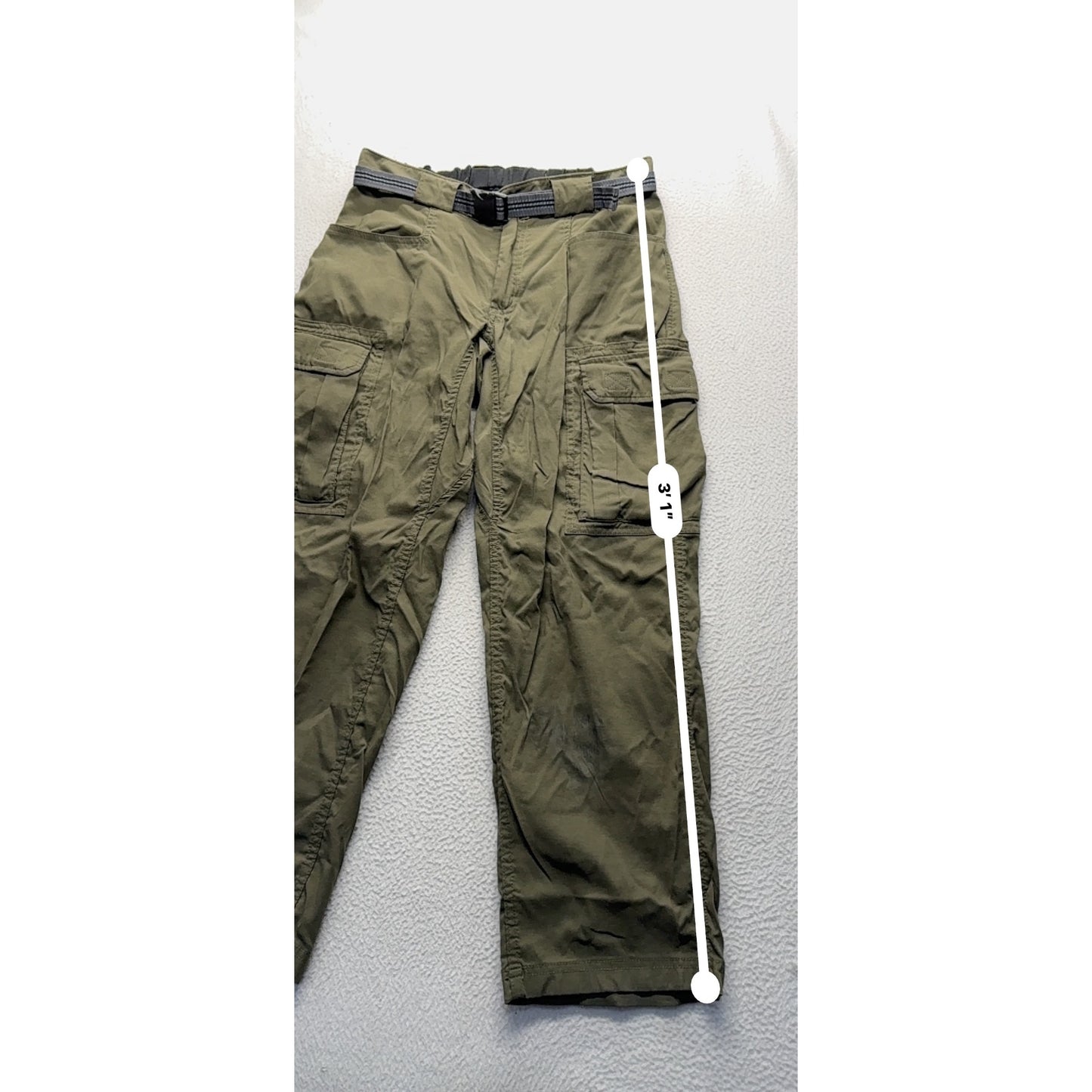 Duluth Trading Co. Cargo Pants M Green Nylon Spandex #9091
