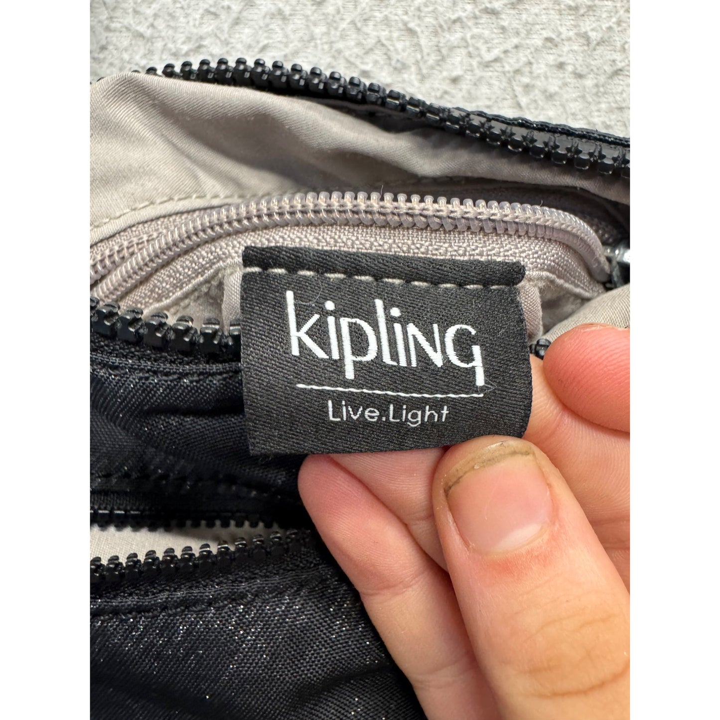 Kipling Small Crossbody Bag With Adjustable Strap Black Nylon #9515