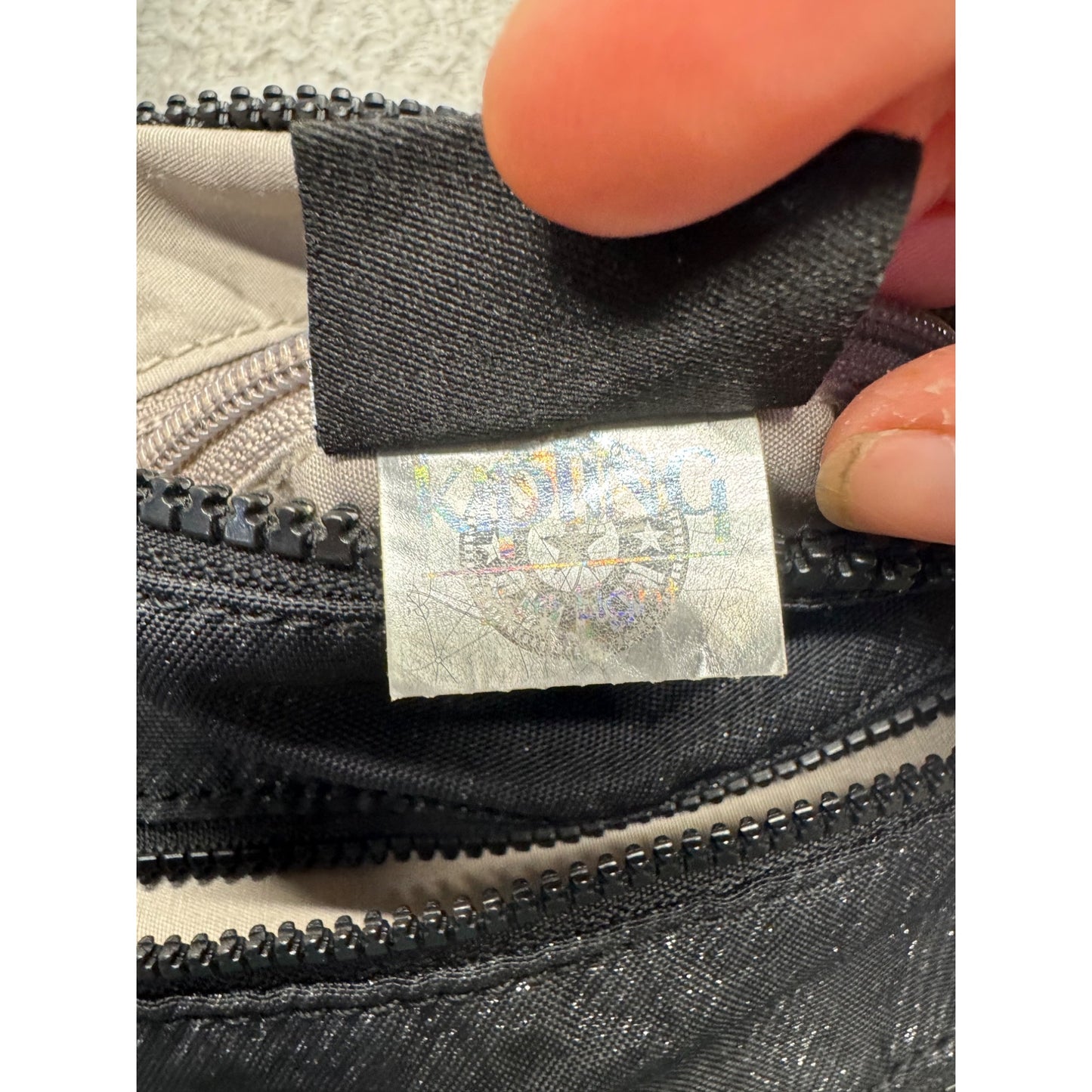 Kipling Small Crossbody Bag With Adjustable Strap Black Nylon #9515