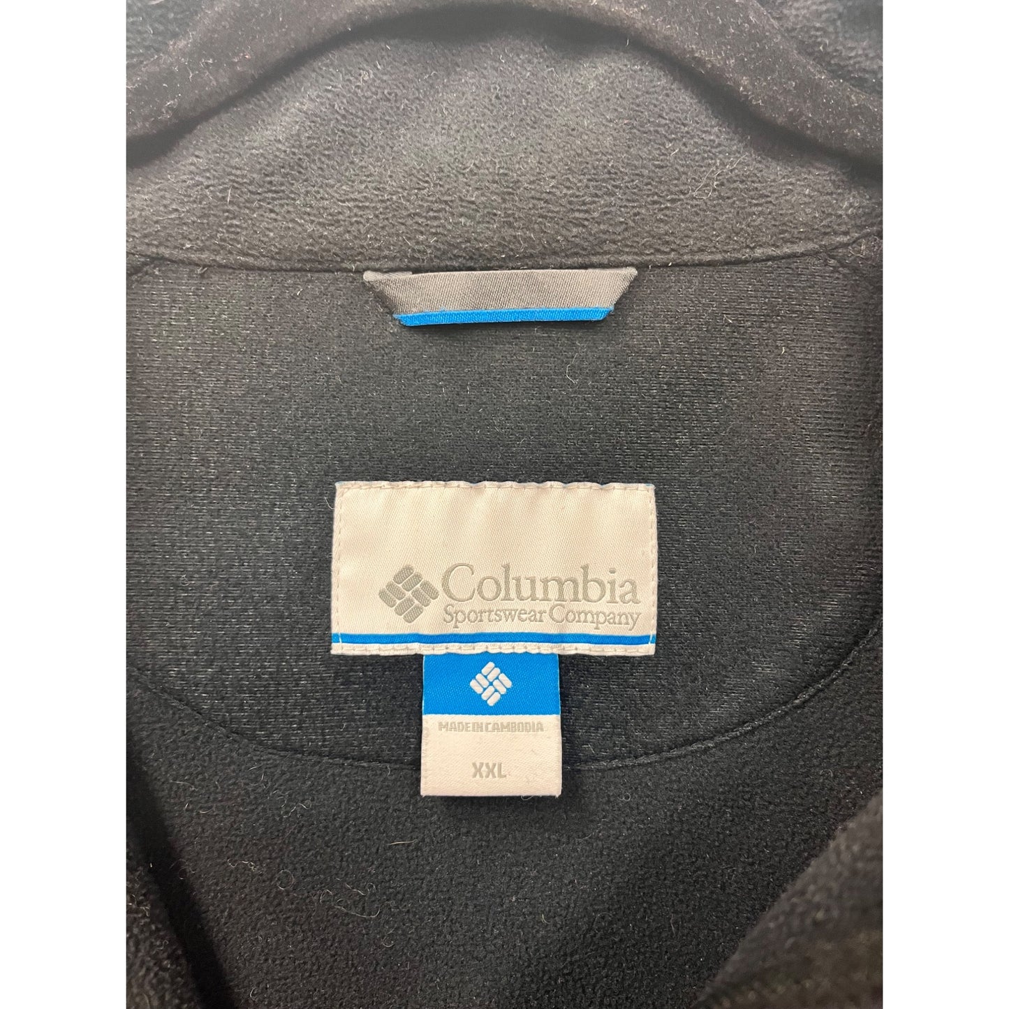 Columbia Mens Black Omni-Shield Full-Zip Fleece Jacket XXL #8142