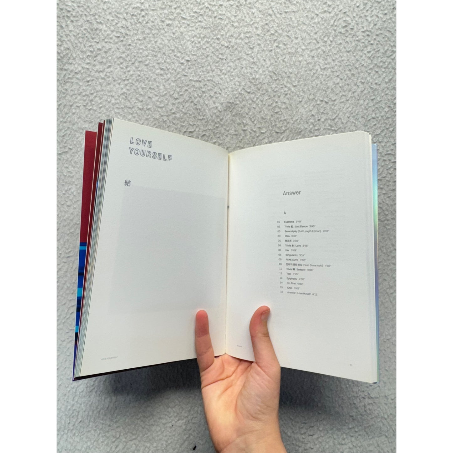 Love Yourself Answer Bts Official Album With Photobook & Cd Kpop Music #9652