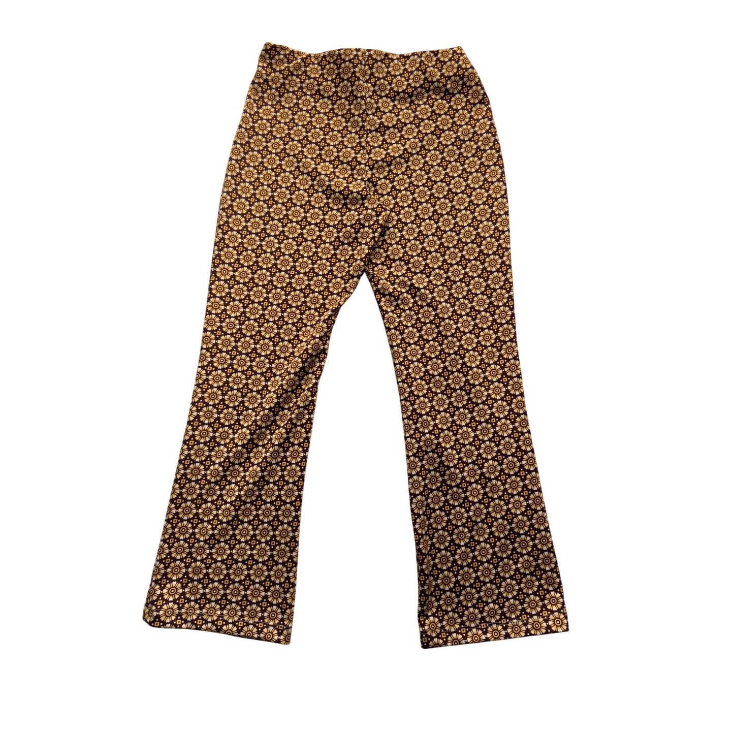 Altard State Small Brown & Yellow Floral Print Flared Pants 283B
