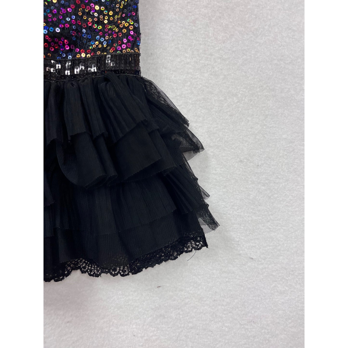 Nanette 2T Black Multicolor Sequin Party Dress #8484
