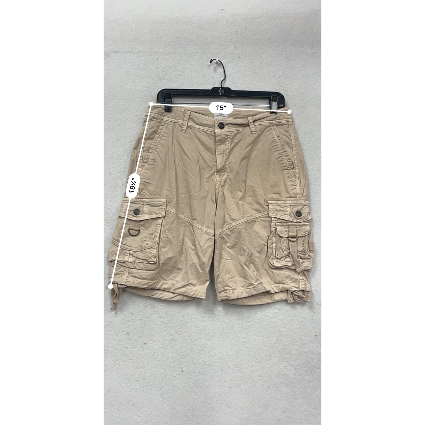 Four Steeds Cargo Shorts Size 10 Beige #370A