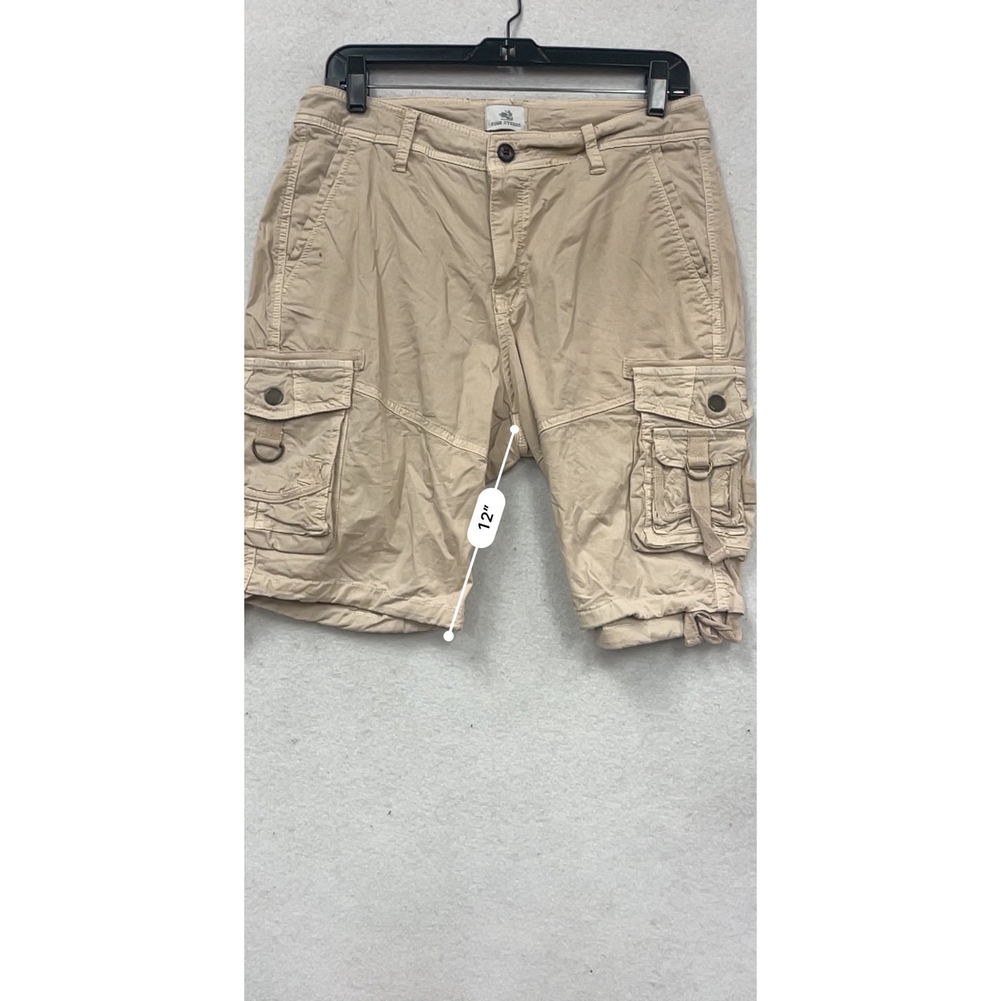 Four Steeds Cargo Shorts Size 10 Beige #370A