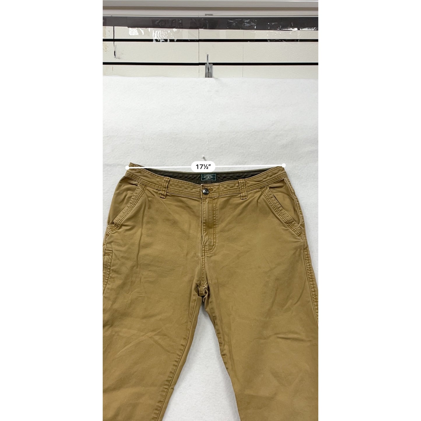 G.H. Bass & Co. Mens Khaki Cargo Pants 36x32 #6606