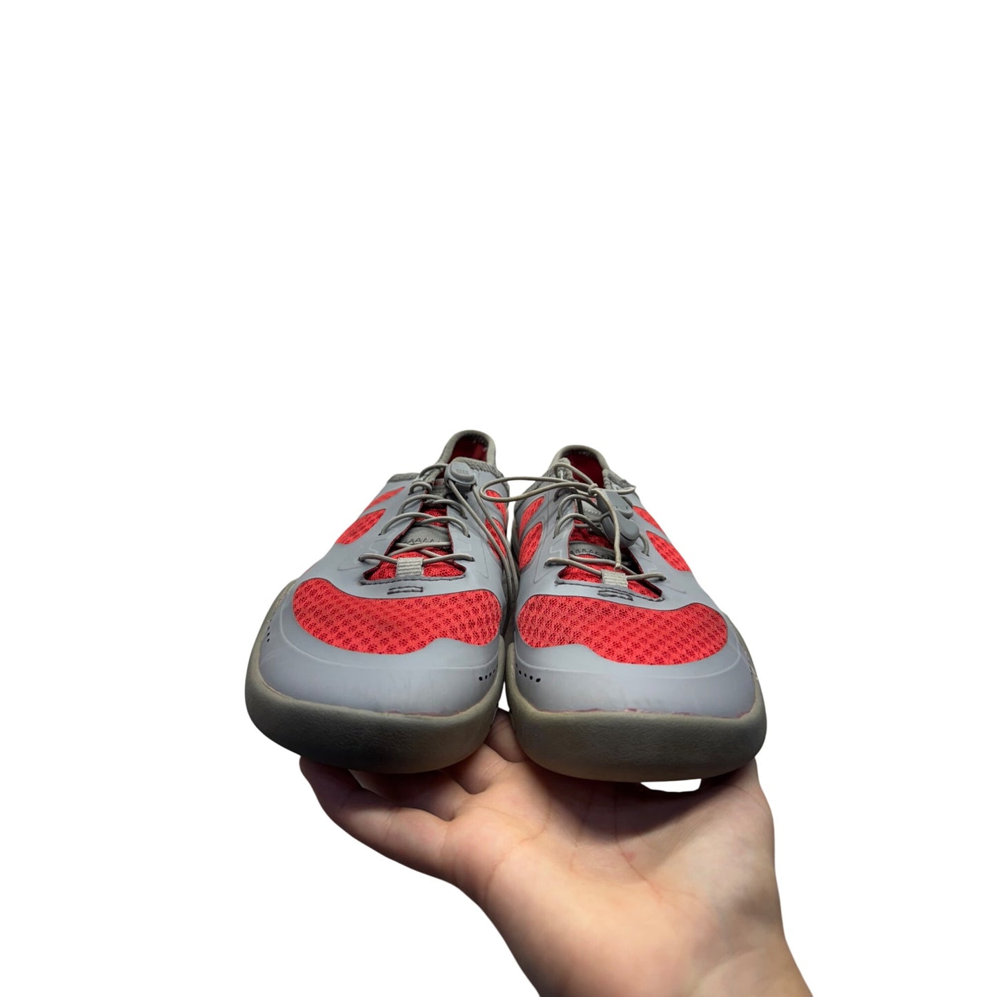 Simms Mens Gray & Red Wading Shoes With Rubber Sole Size 9 #9737