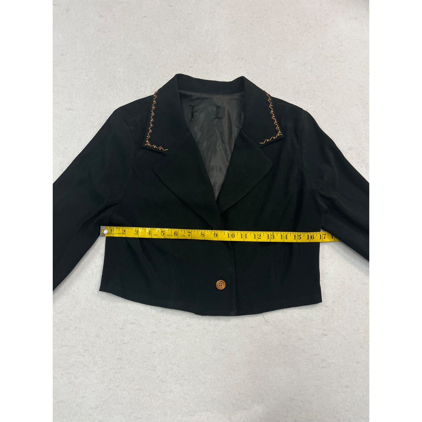 Women’s Repurposed Cropped Blazer Jacket #2466