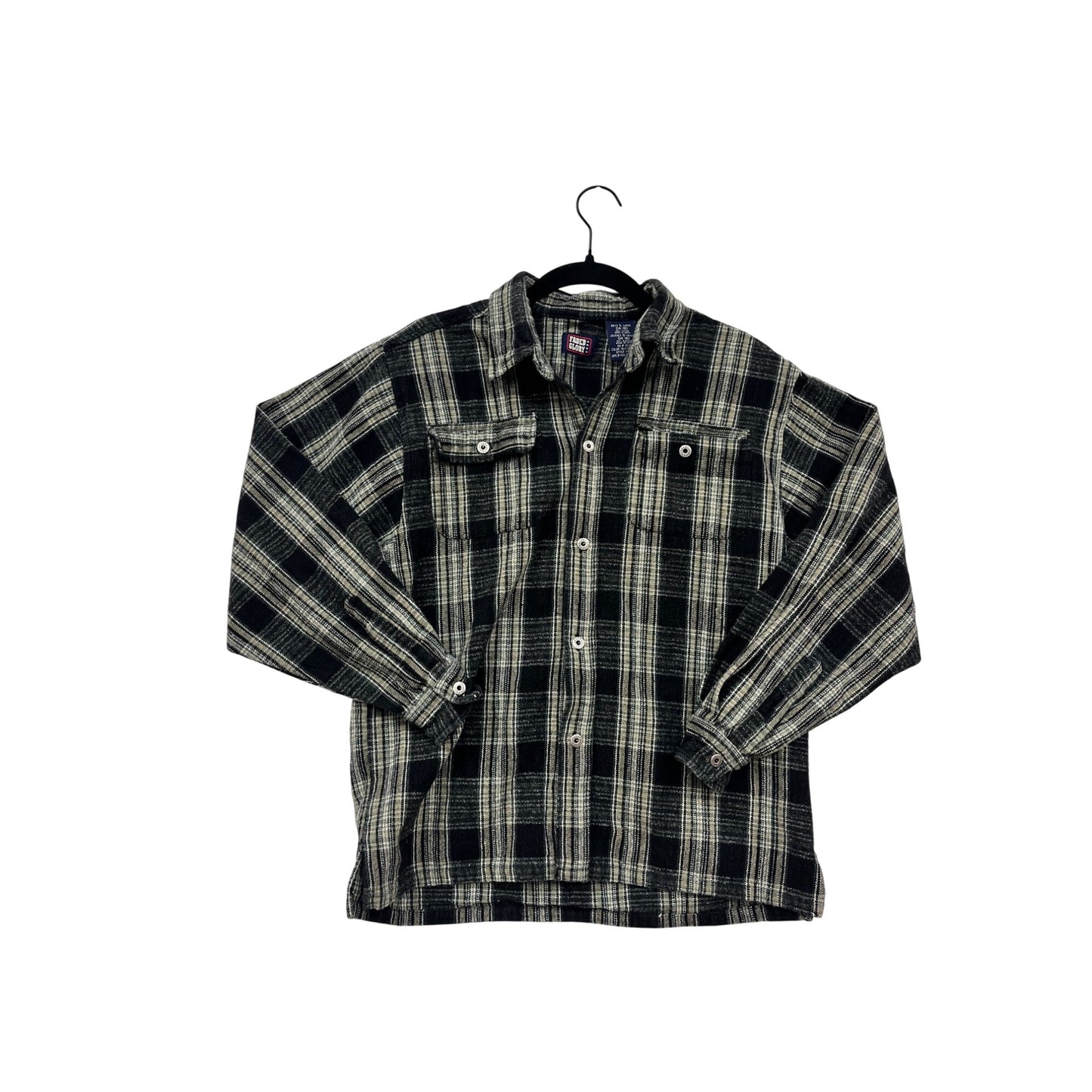 Large Faded Glory Long-Sleeve Button-Up Shirt #8648