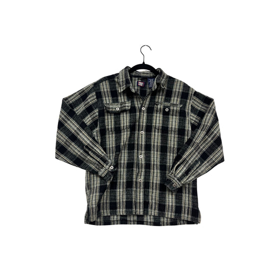 Large Faded Glory Long-Sleeve Button-Up Shirt #8648