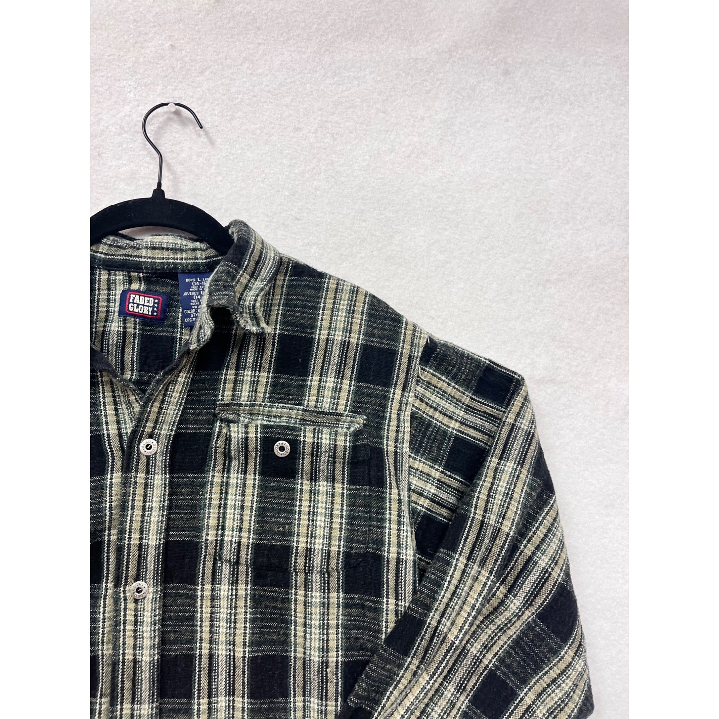 Large Faded Glory Long-Sleeve Button-Up Shirt #8648