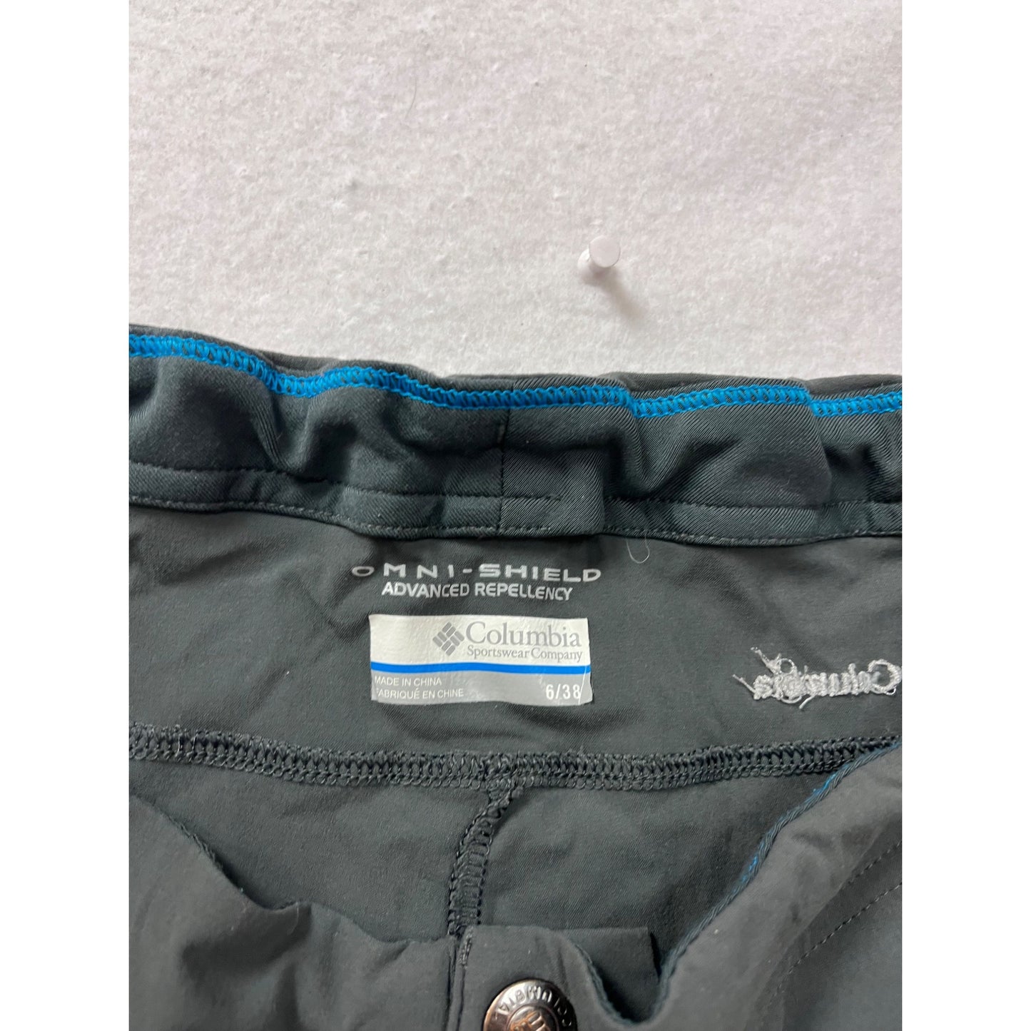 Columbia Womens Omni-Shield Water-Resistant Wind Pants Sz 6/38 #8918