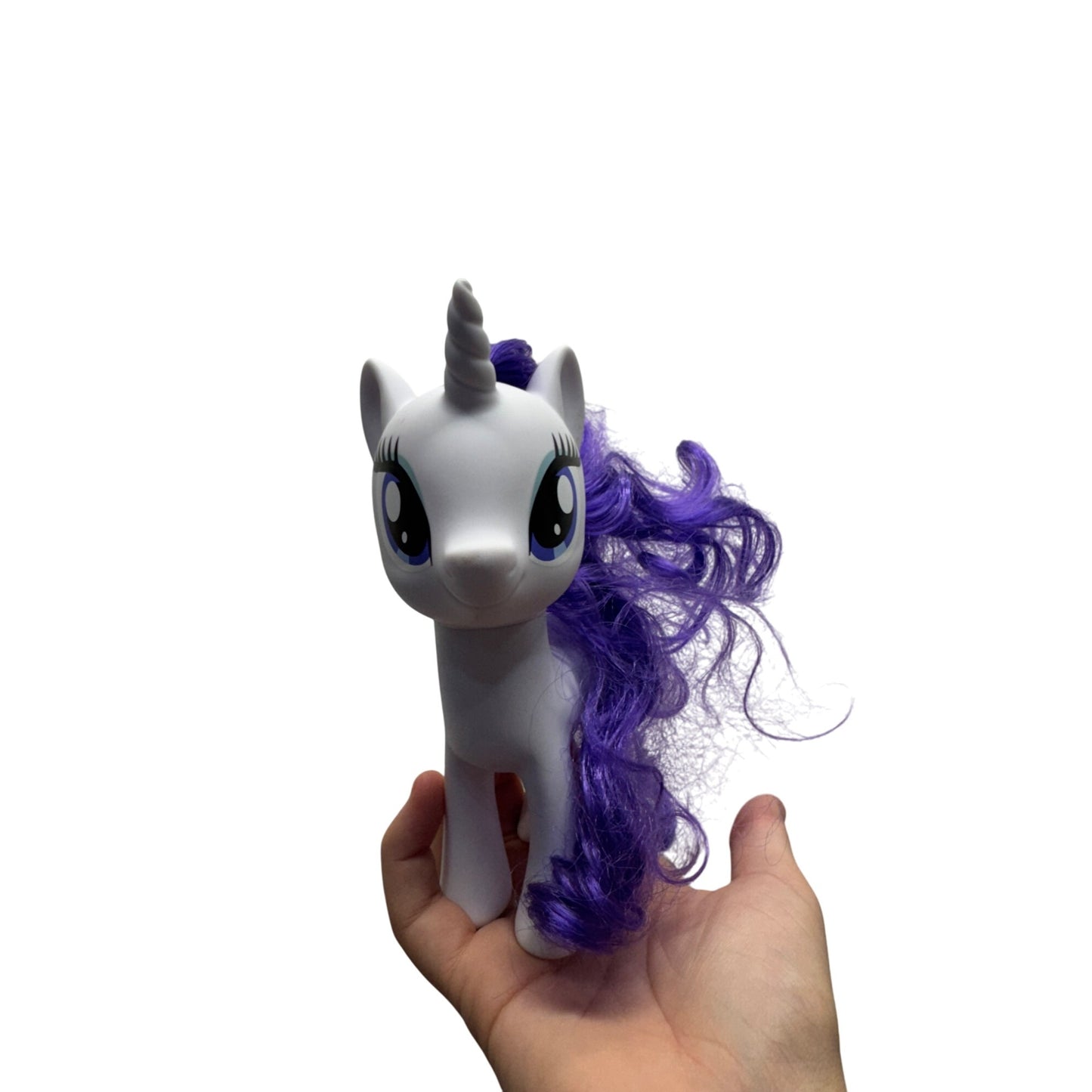 My Little Pony Rarity Figure With Curly Purple Hair & Blue Diamond Detail #9872