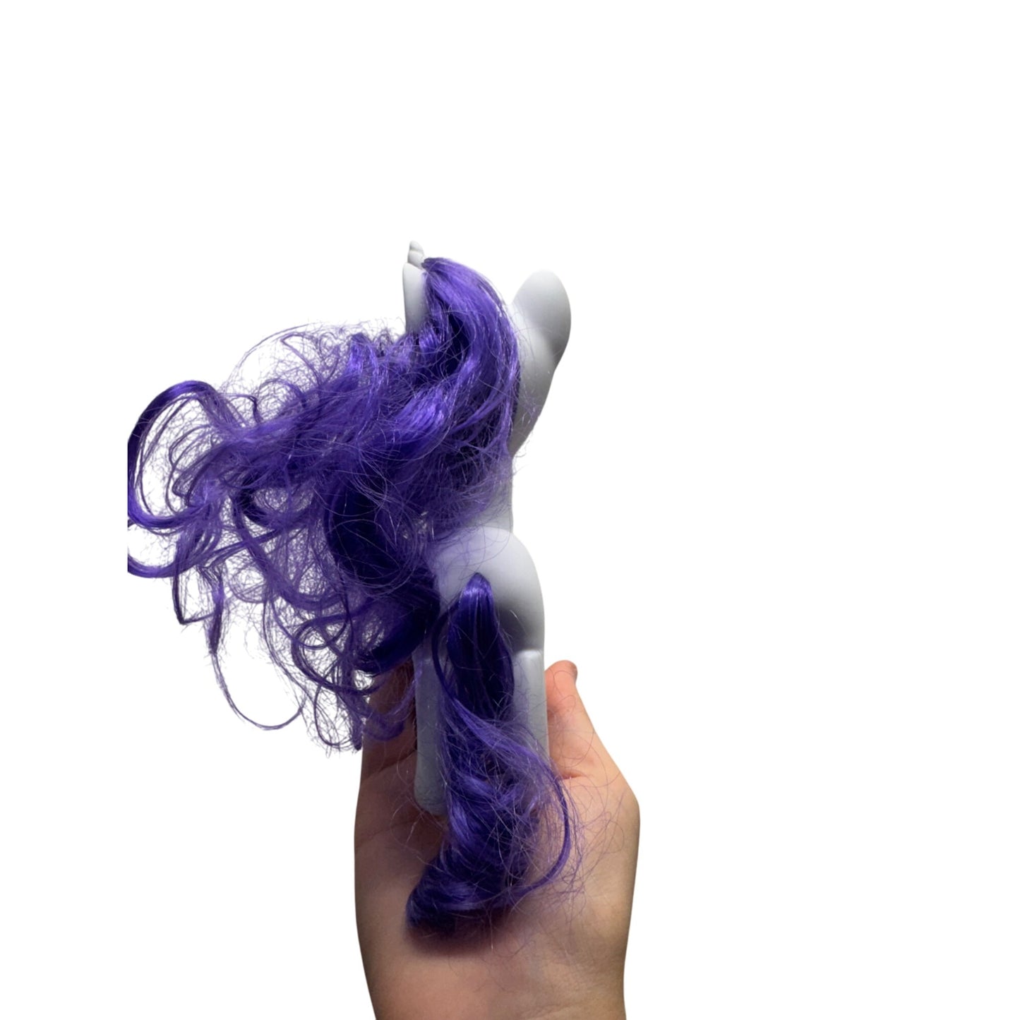 My Little Pony Rarity Figure With Curly Purple Hair & Blue Diamond Detail #9872