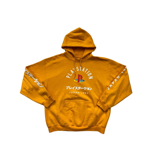 PlayStation Japan 1994 Large Yellow Hoodie #8964