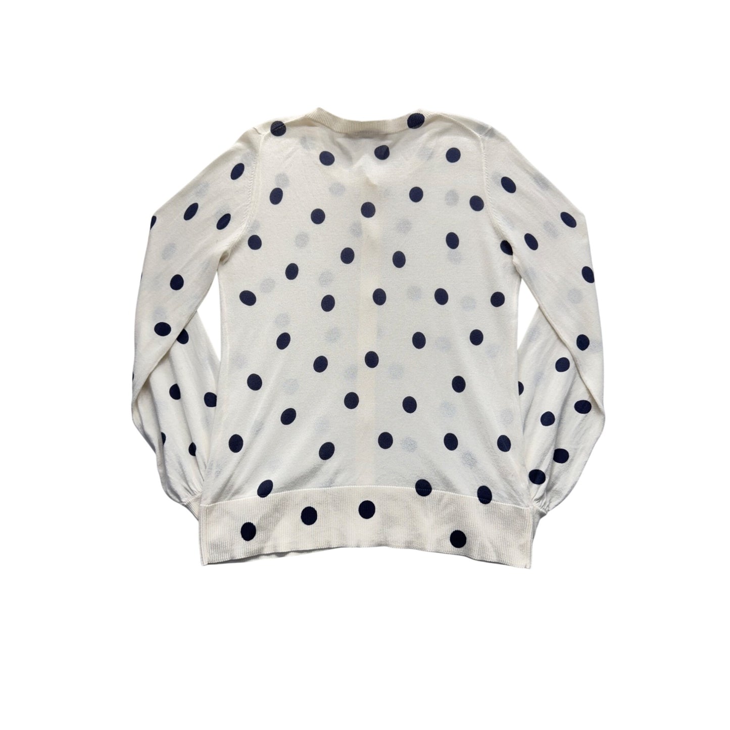 Loft Polka Dot Cardigan Sweater S #287B