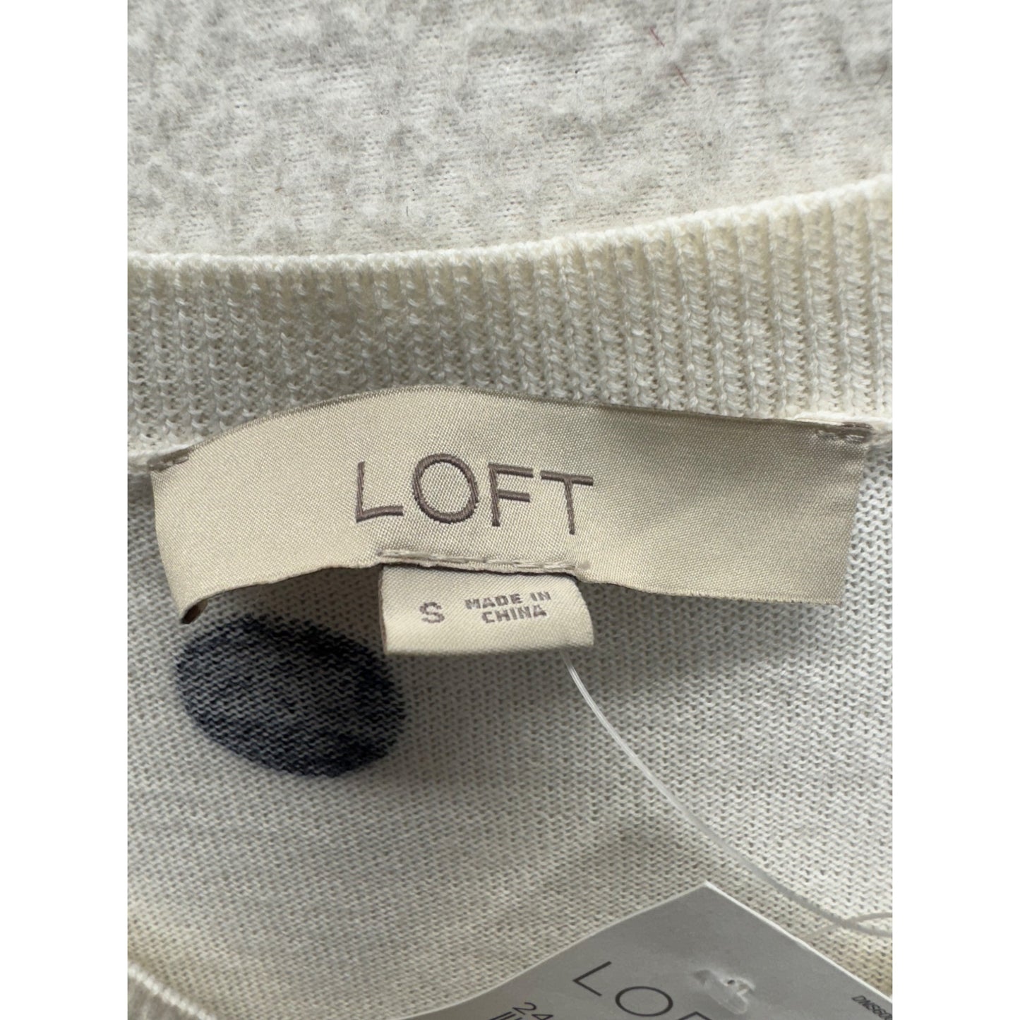 Loft Polka Dot Cardigan Sweater S #287B