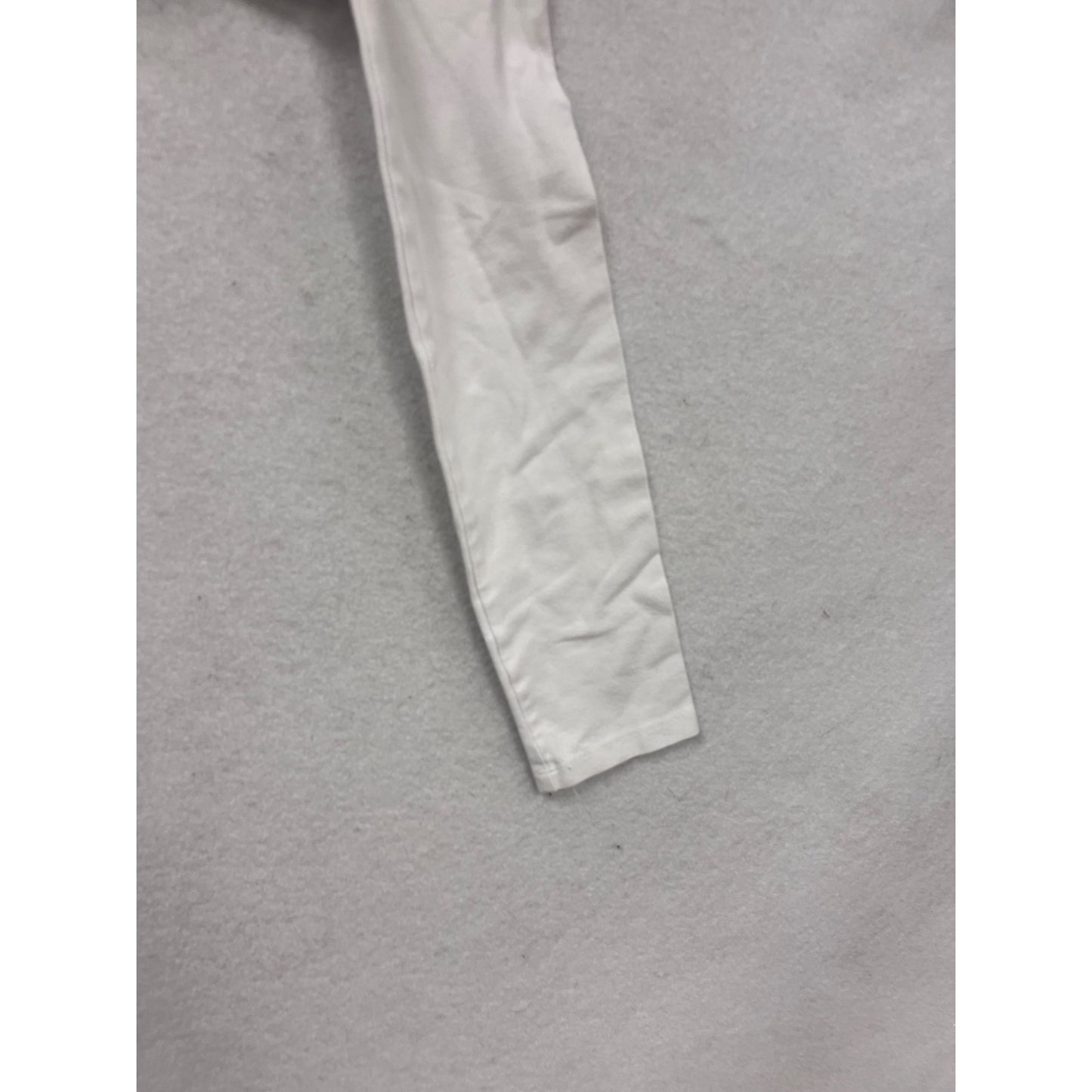 Garage White Long-Sleeve Off-Shoulder Micro-Crop Top M #121A