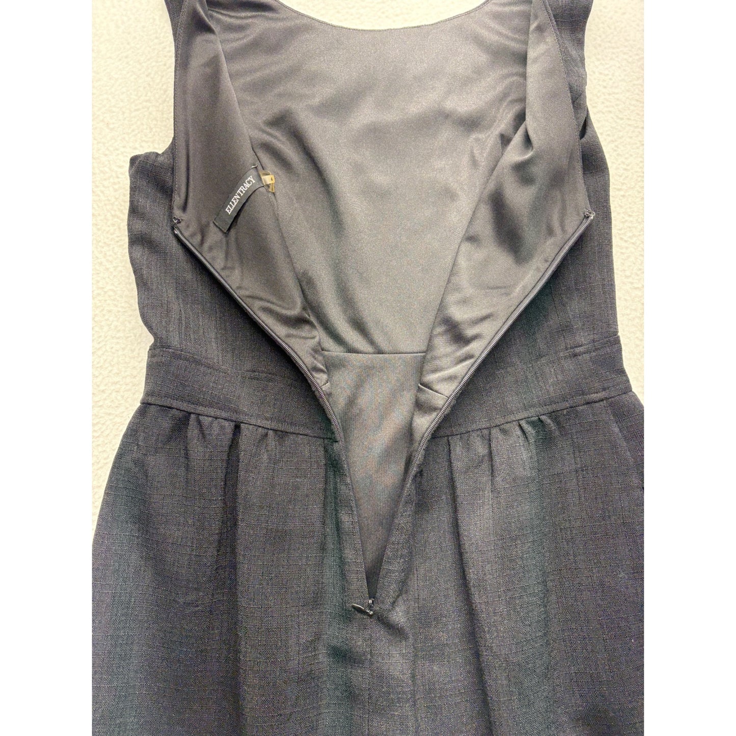 Black Sleeveless Dress With Gold & Silver Beaded Neckline #7712