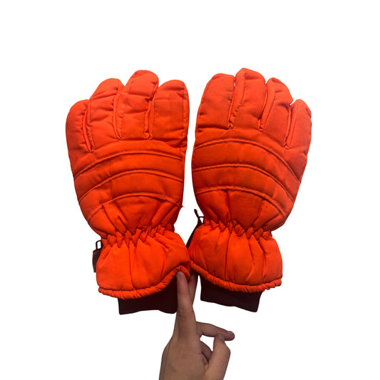 Thinsulate Waterproof Insulated Winter Gloves Orange Thermal Grip Extra L #9874