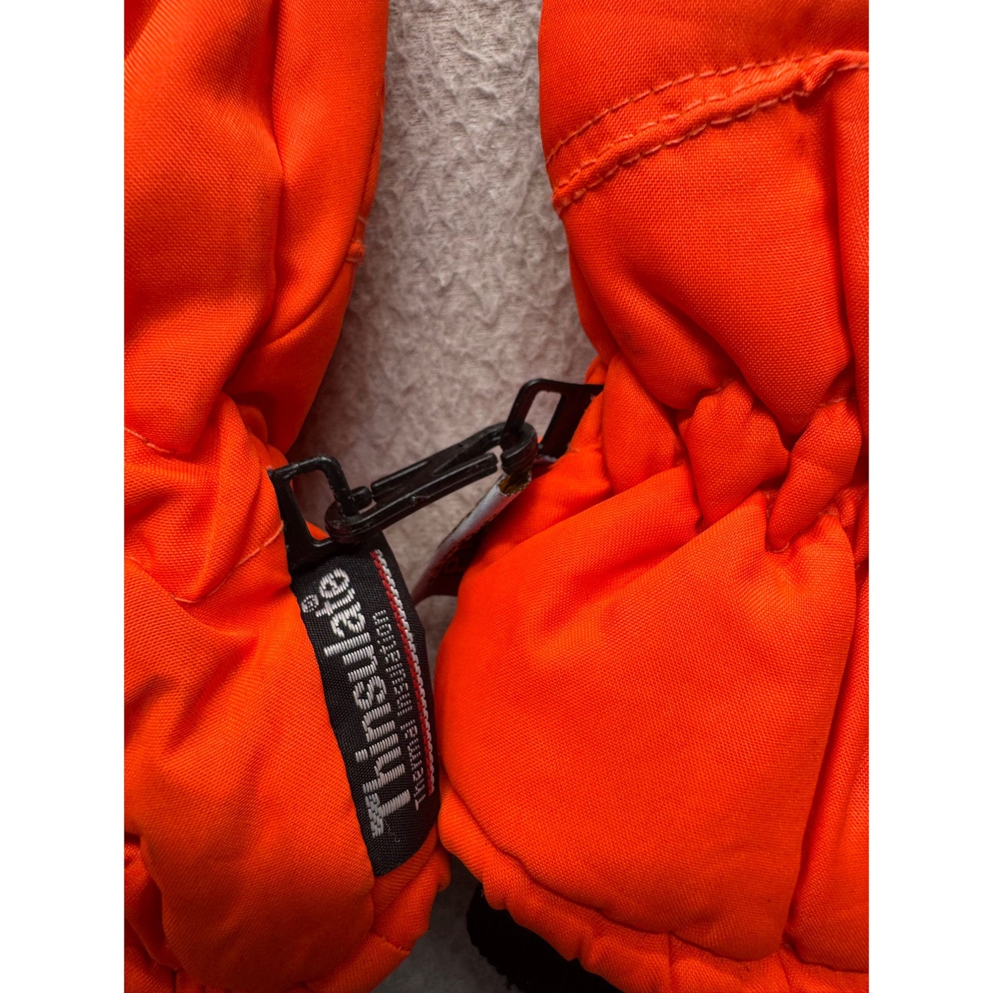 Thinsulate Waterproof Insulated Winter Gloves Orange Thermal Grip Extra L #9874