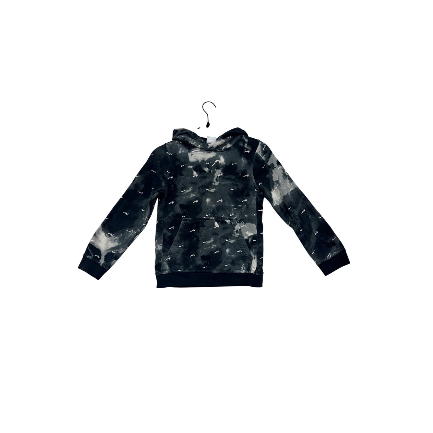 Nike Hoodie Black & White Abstract Print Small #8508