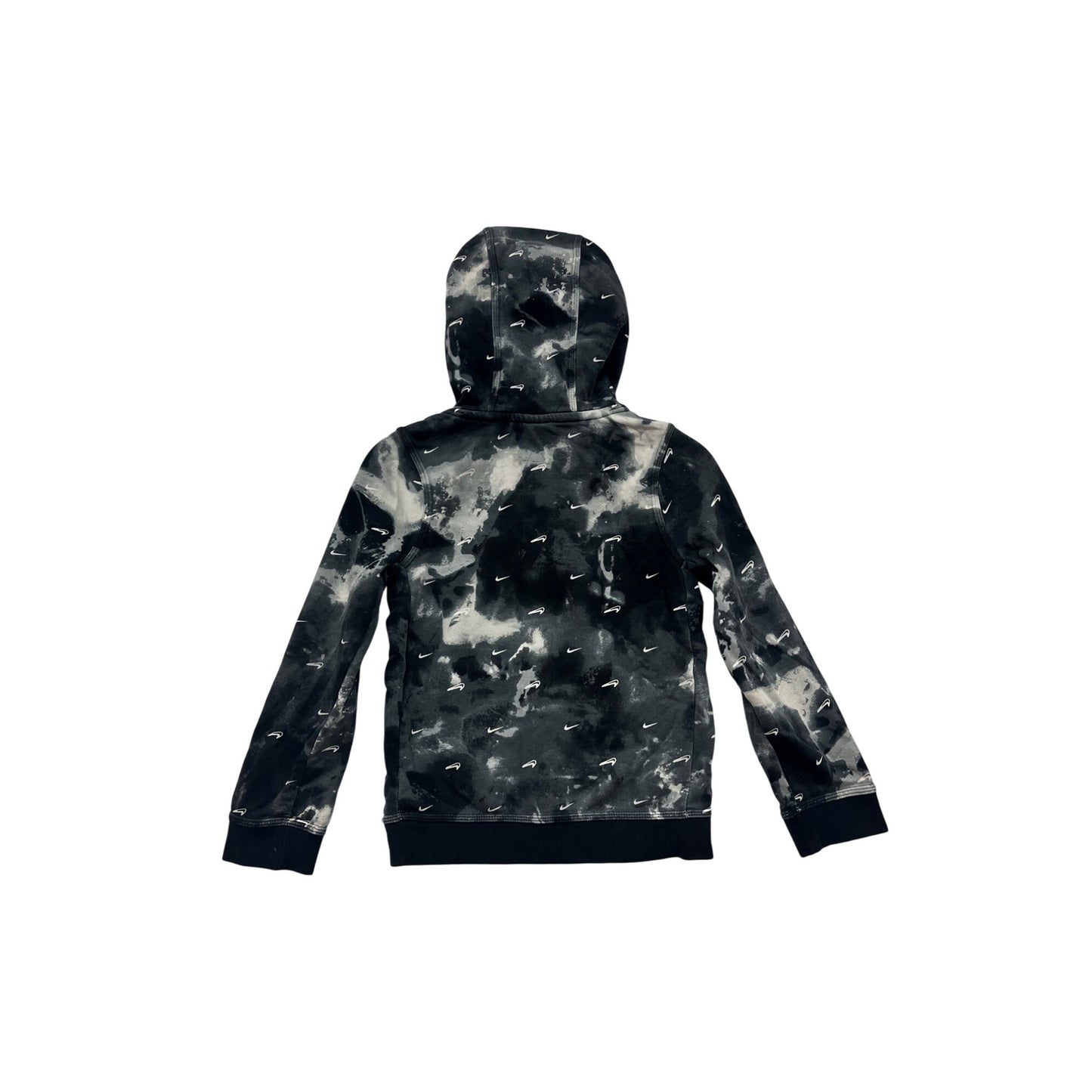 Nike Hoodie Black & White Abstract Print Small #8508