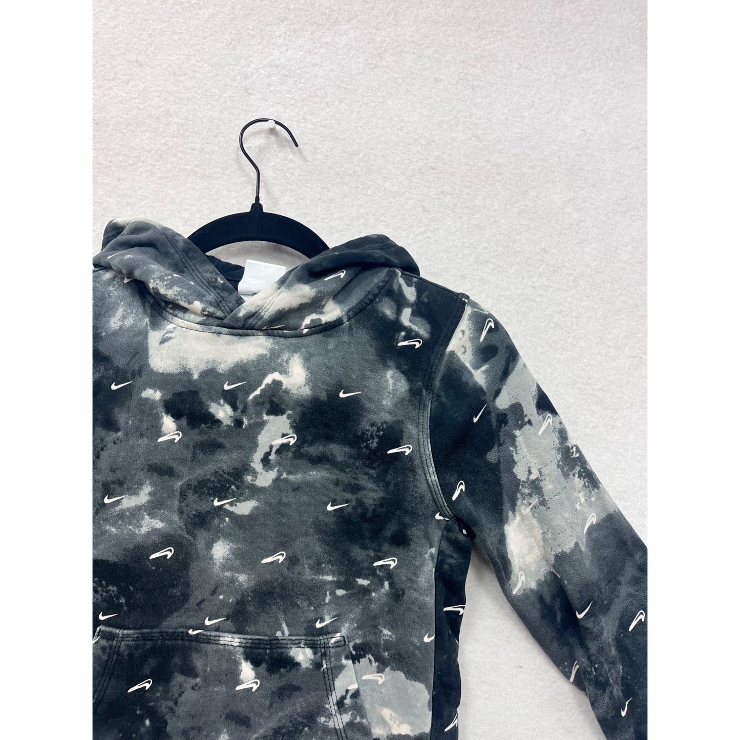 Nike Hoodie Black & White Abstract Print Small #8508