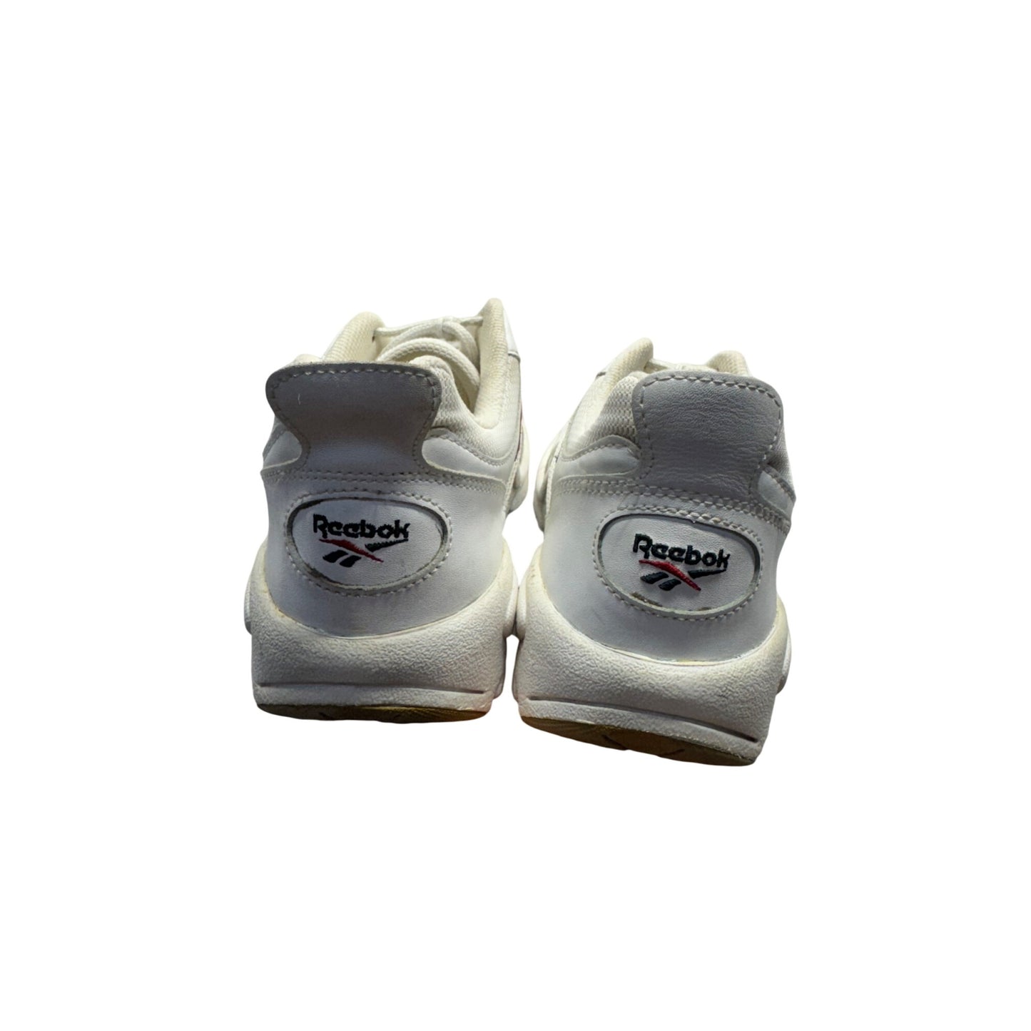 Reebok Hexalite White Athletic Sneakers Leather & Mesh Pre-Owned Size 9 #9630