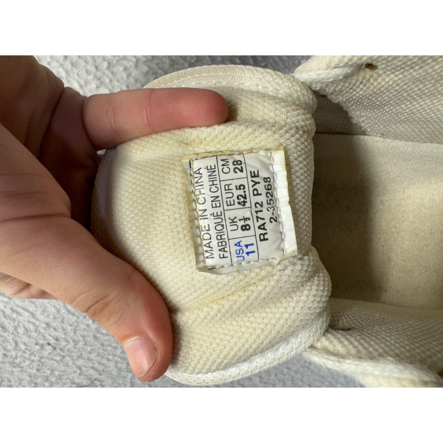 Reebok Hexalite White Athletic Sneakers Leather & Mesh Pre-Owned Size 9 #9630