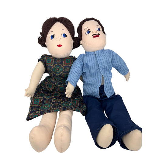 Teach A Bodies Anatomically Correct Plush Dolls 2pc Mom & Dad #2838