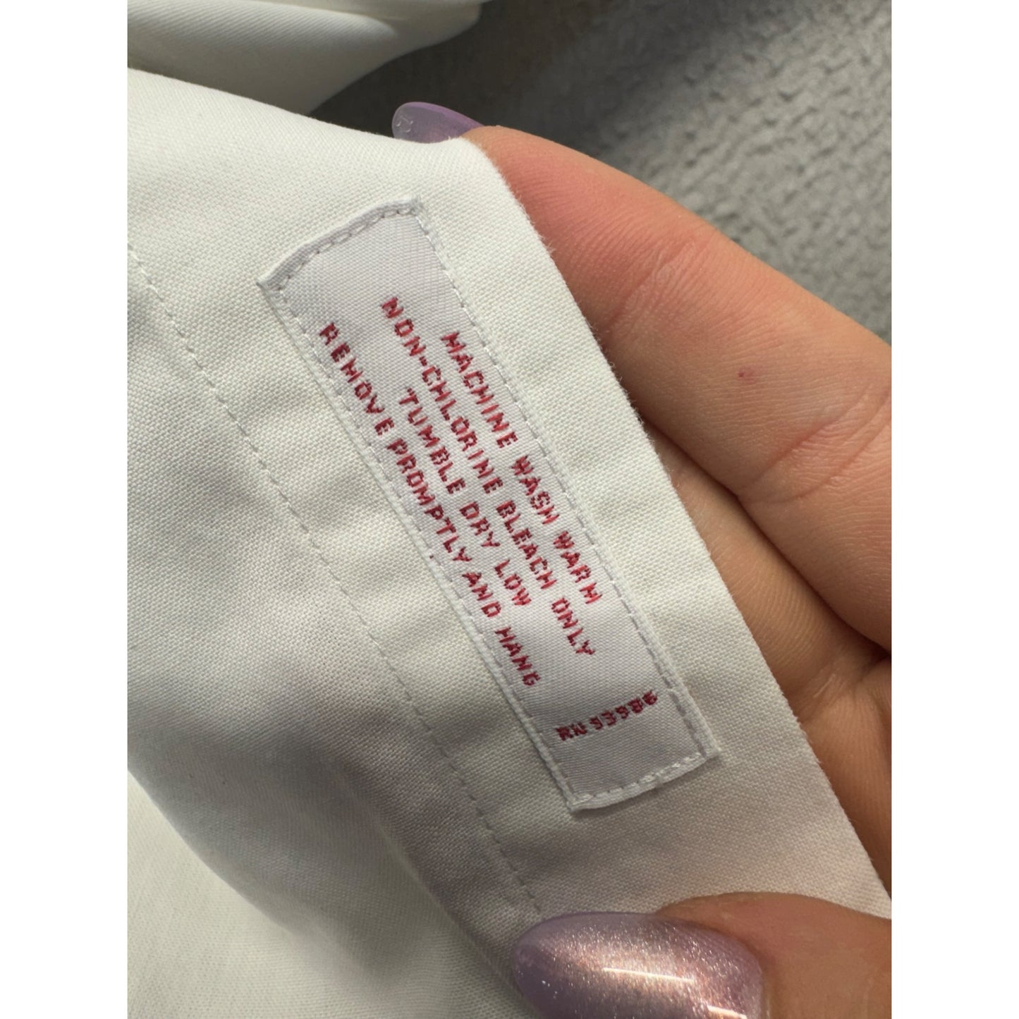 Brooks Brothers Mens White Non-Iron Dress Shirt 346 Style 15-4/5 #9540