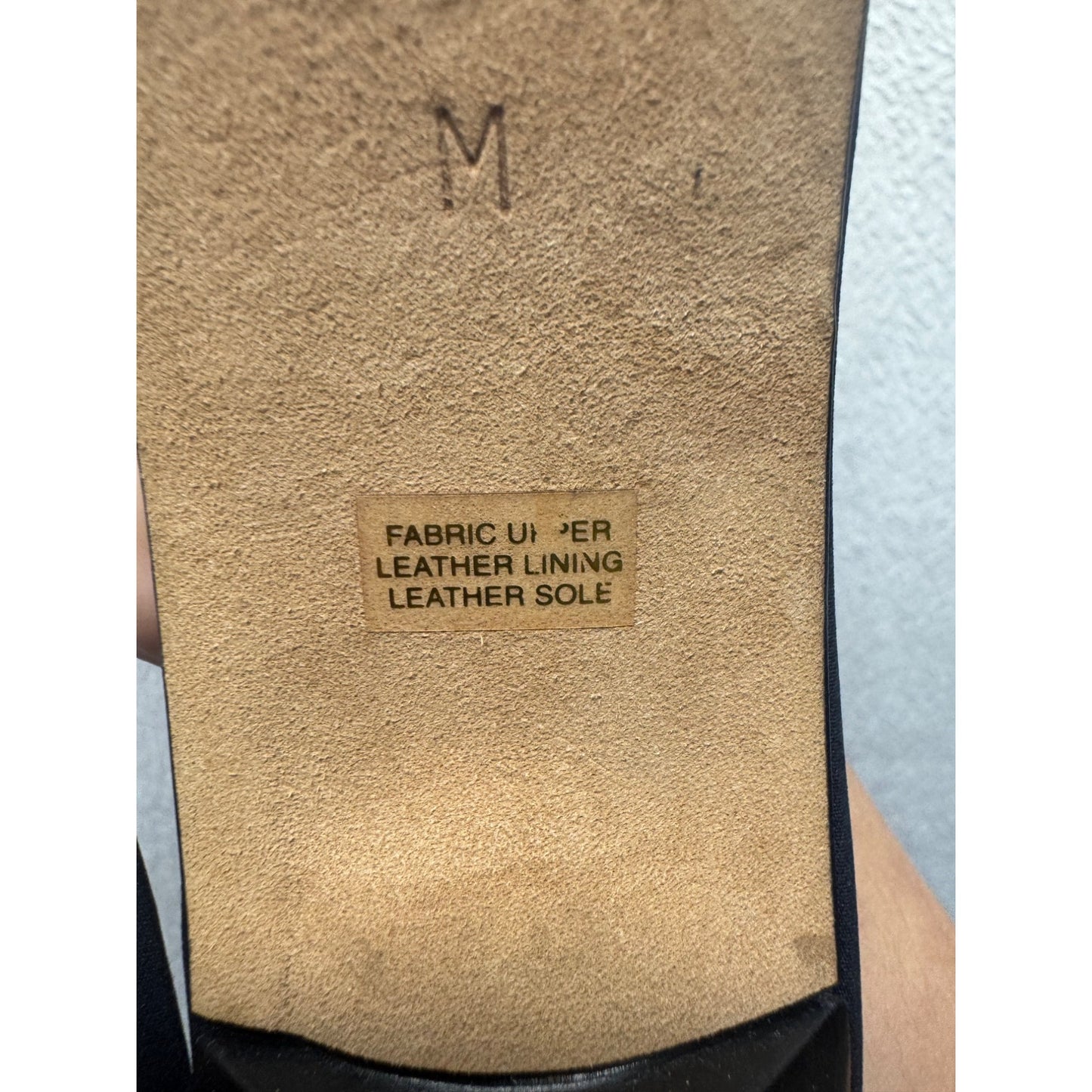 Ann Taylor Navy Blue Embroidered Satin Kitten Heel Mules Size 8.5 M #9807