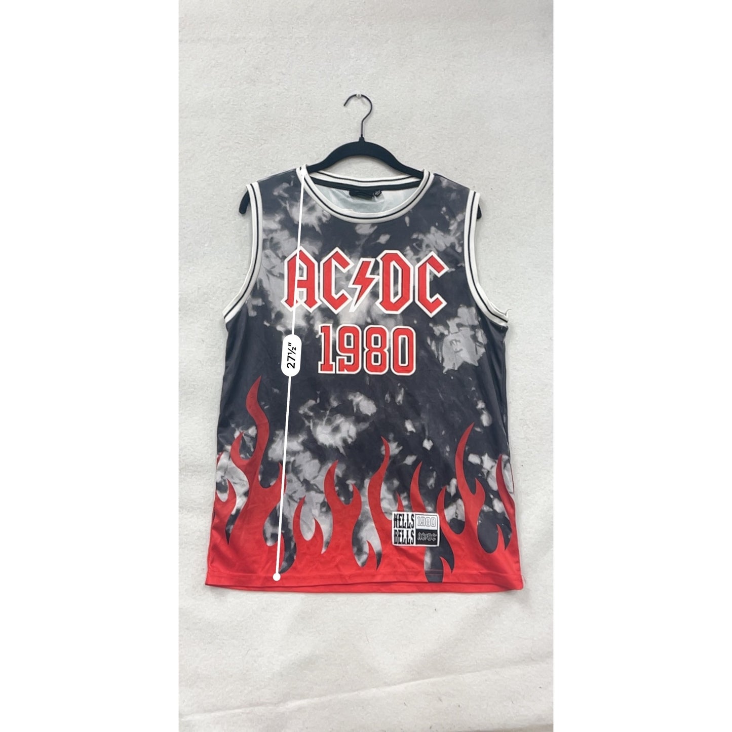 AC/DC 1980 Hells Bells Medium Graphic Sleeveless Tank Top #8722