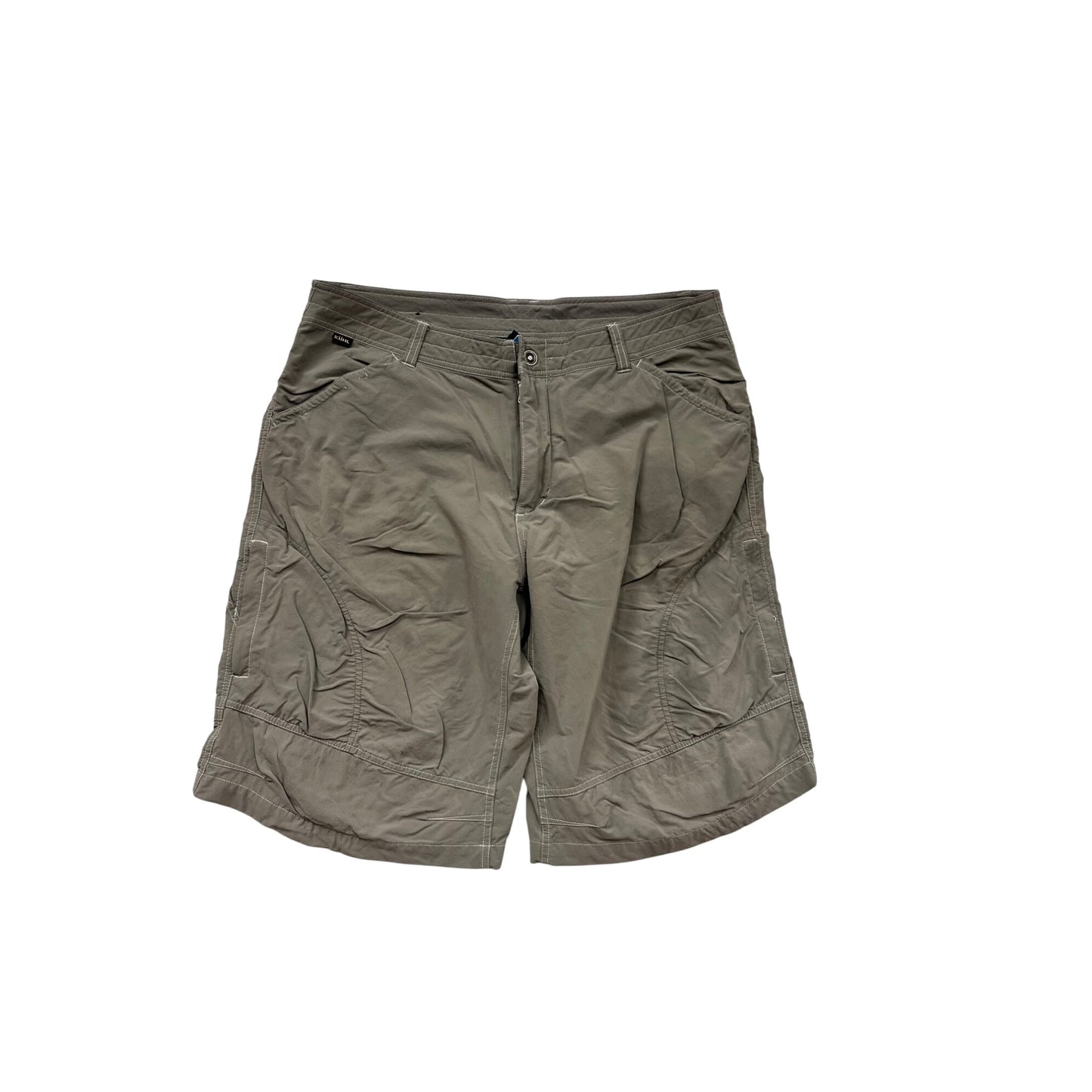 Kuhl Outdoor Hiking Shorts Khaki Cargo Pockets Size 38 #793A
