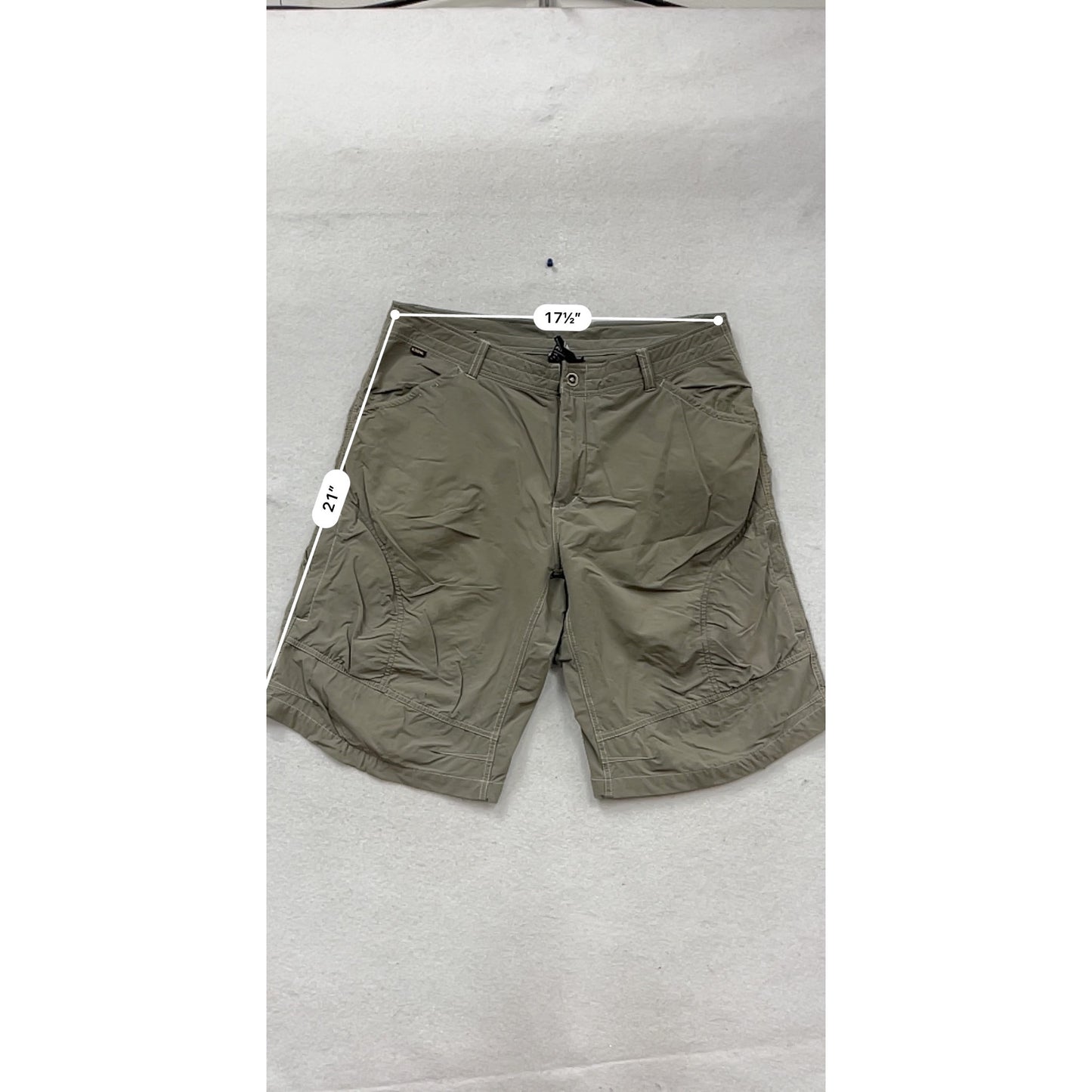Kuhl Outdoor Hiking Shorts Khaki Cargo Pockets Size 38 #793A