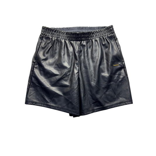 Fabletics Black Faux Leather Athletic Shorts L 307B