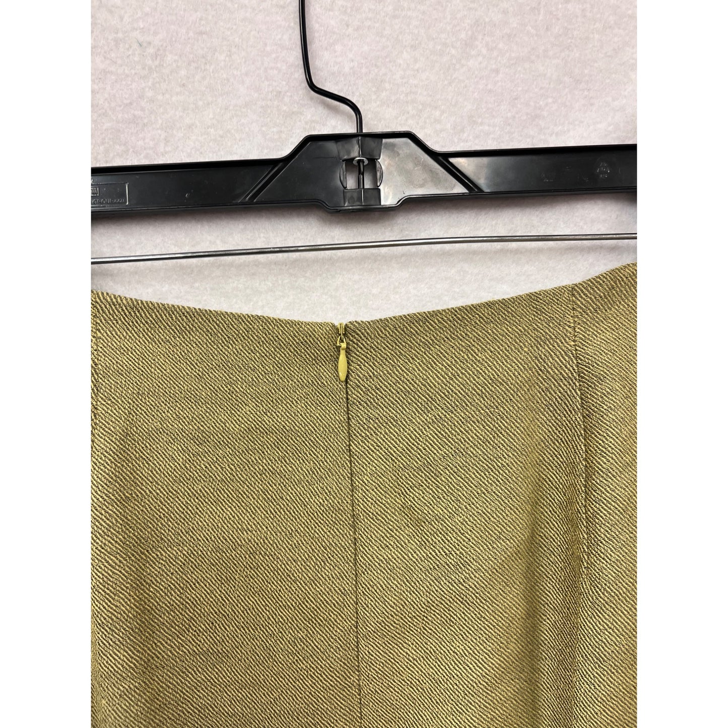 Rena Rowan Olive Green Wool/Nylon Skirt & Coat Set Size 14 #8653