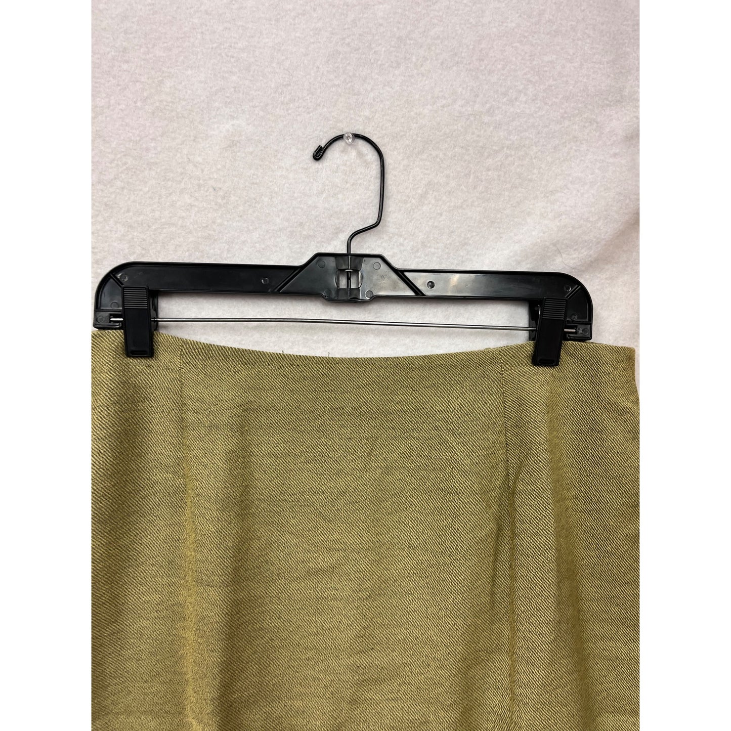 Rena Rowan Olive Green Wool/Nylon Skirt & Coat Set Size 14 #8653