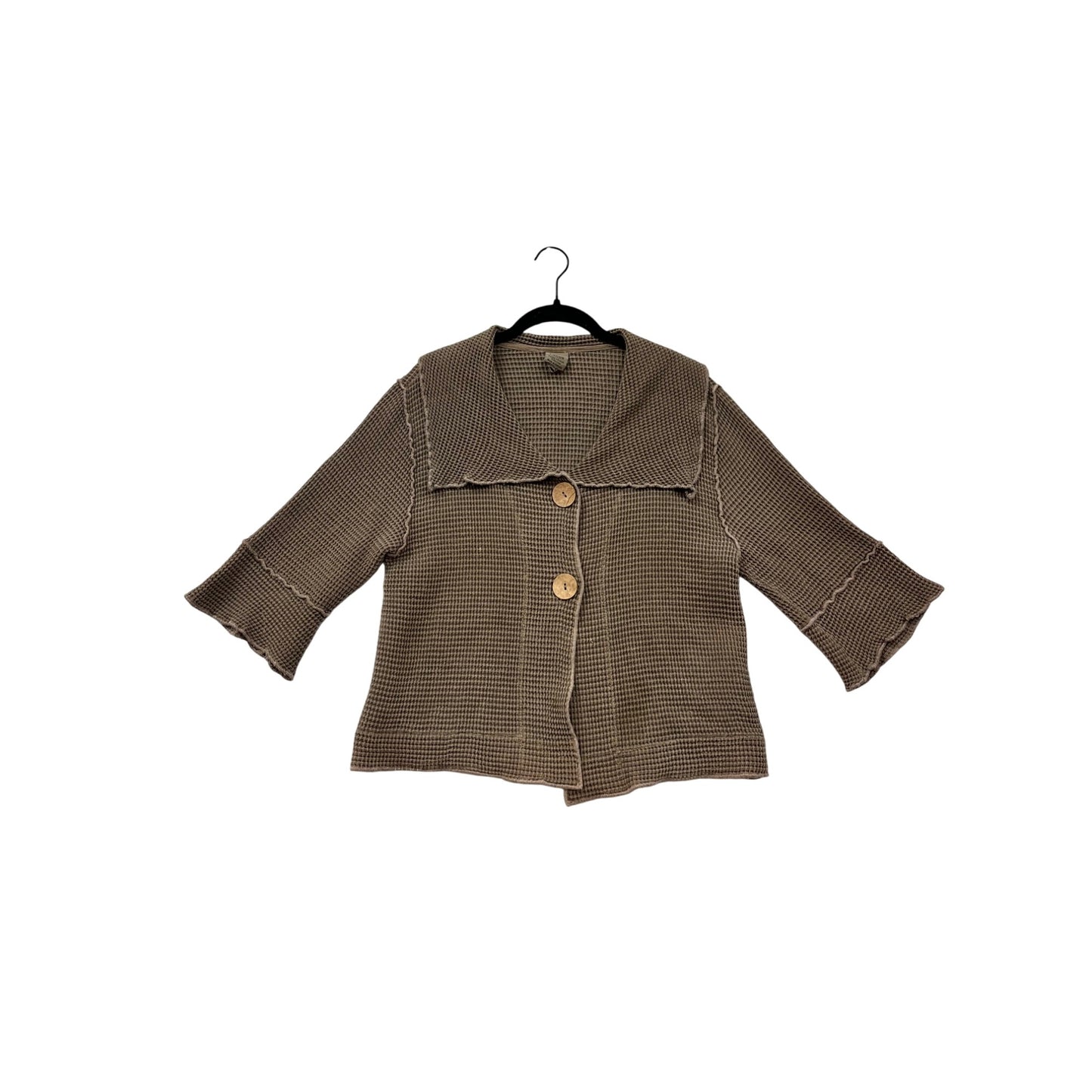 Focus Waffle Knit Cardigan Jacket #48A