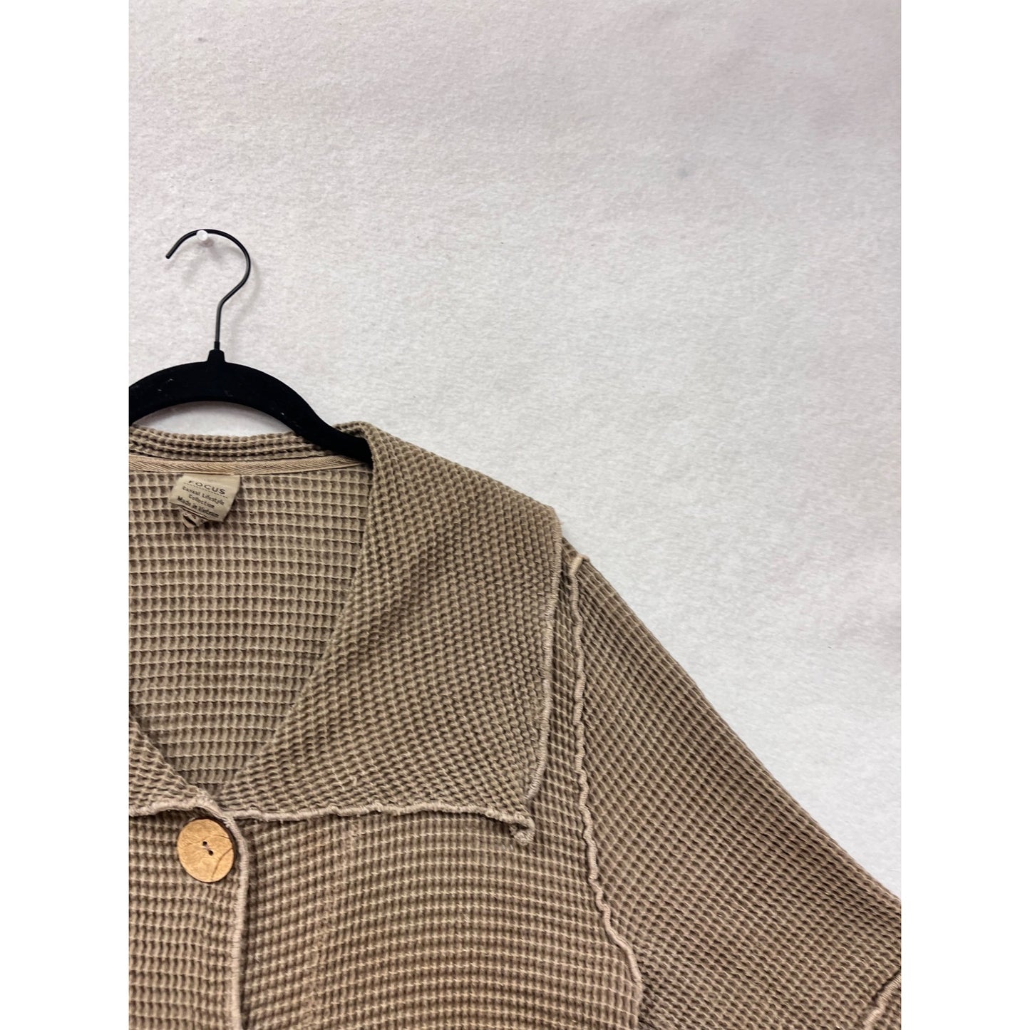 Focus Waffle Knit Cardigan Jacket #48A