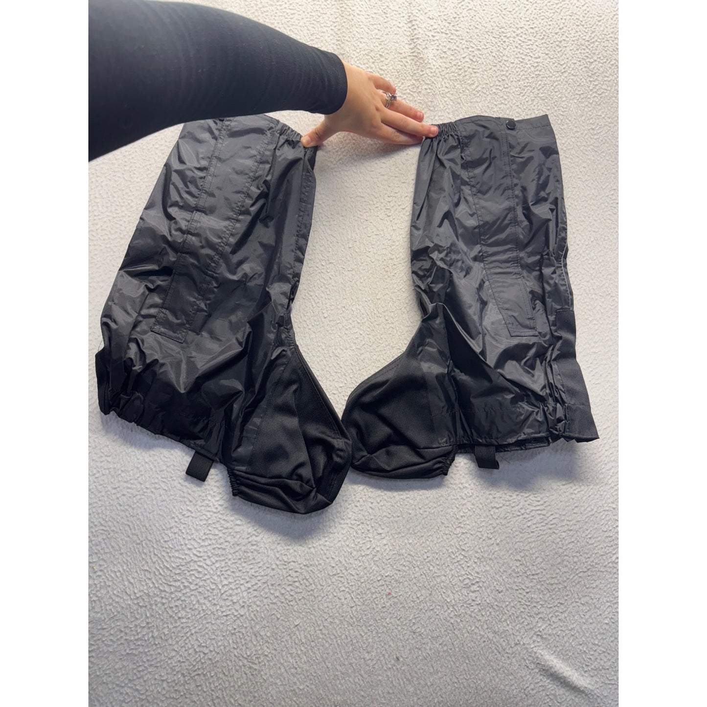 Motocentric Mototrek Boot Covers Large Black Waterproof Motorcycle Gear #9900