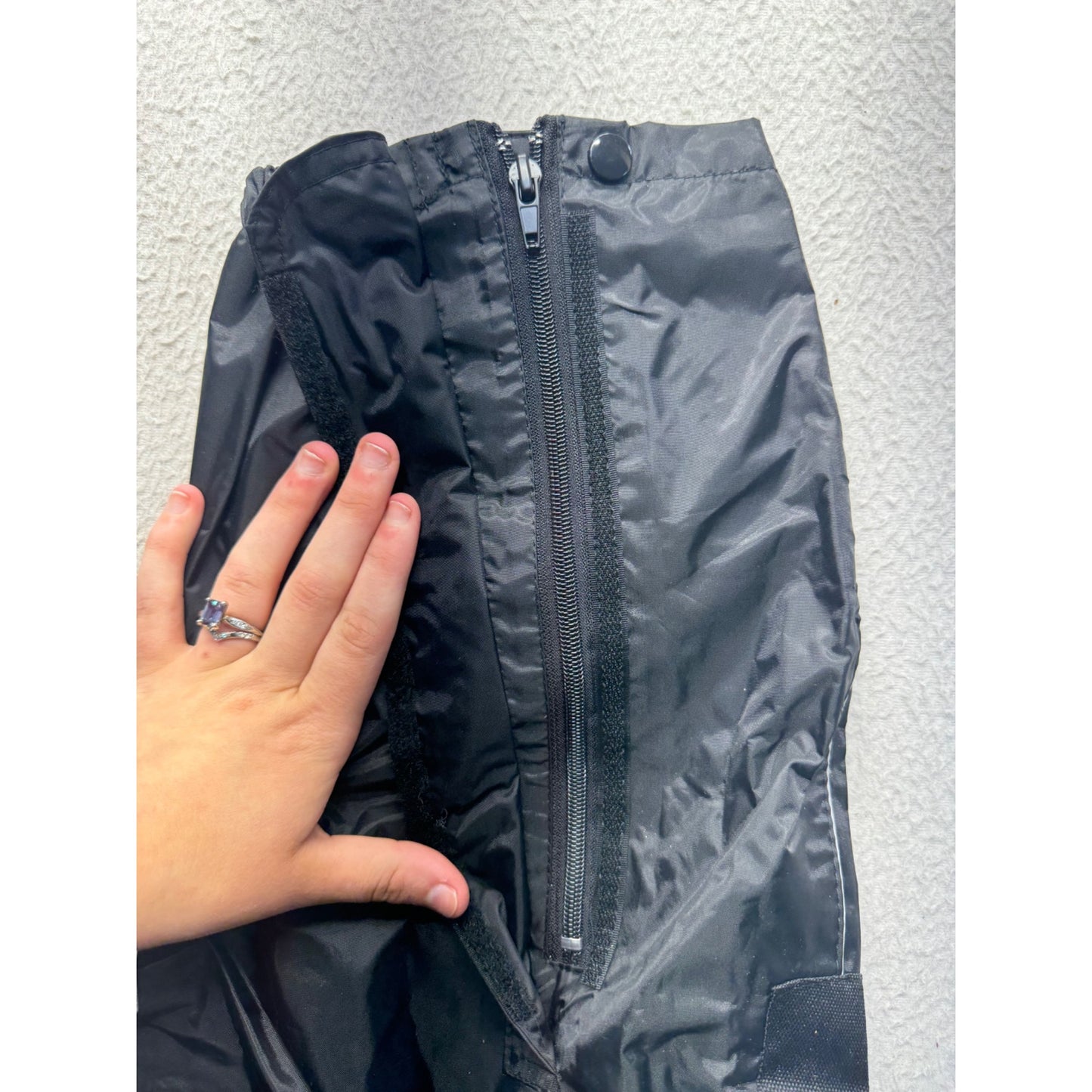 Motocentric Mototrek Boot Covers Large Black Waterproof Motorcycle Gear #9900