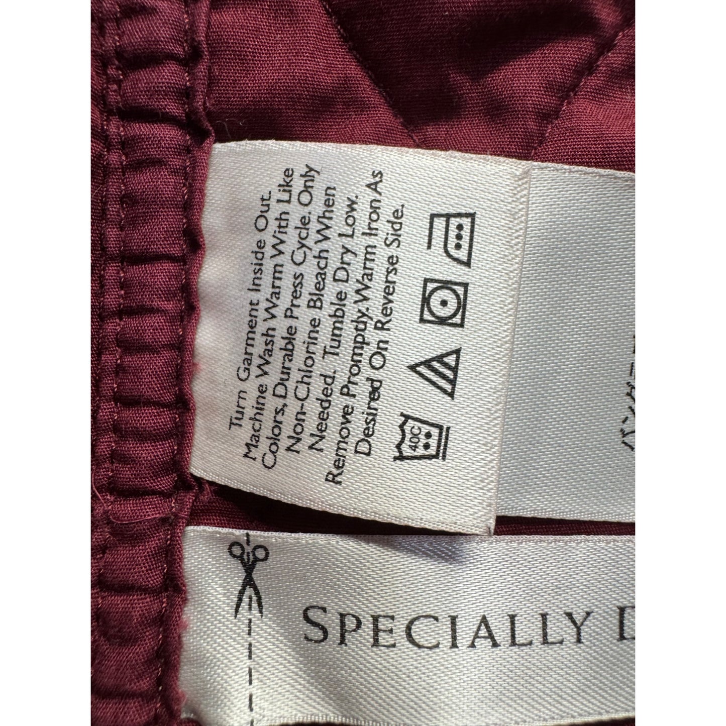 Quilted Corduroy Jacket With Gold Bird Buttons By Eddie Bauer #9588